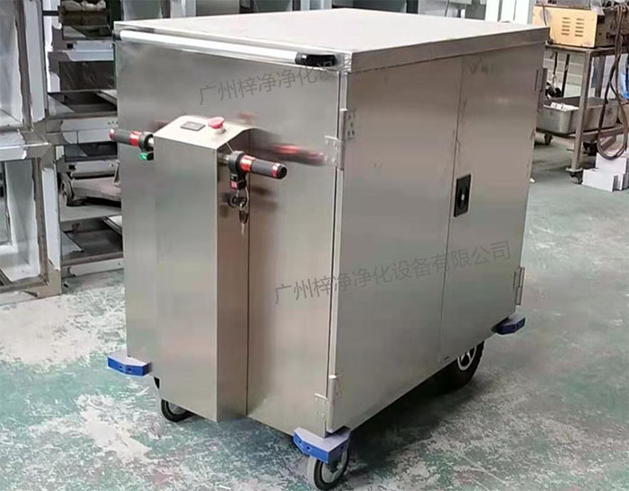 無菌物品電動(dòng)運(yùn)送車又稱為無菌物品運(yùn)送車、無菌密封下送車、無菌物品回收車。